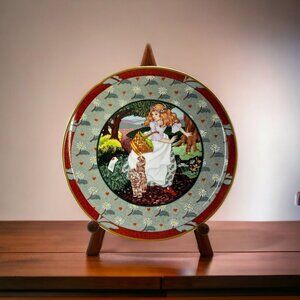 A Tisket, A Tasket Once Upon A Rhyme Collector Plates 8"